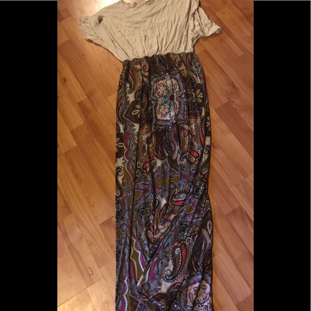 Maxi dress zig zag zebra boutique brand